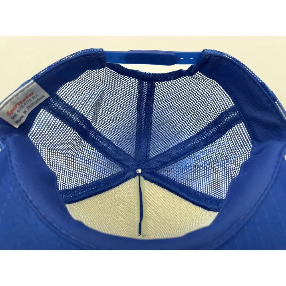 VTG  Blue Trucker Hat Snapback Cap Mesh Builder Contractor Lebanon Pa‎ Roper